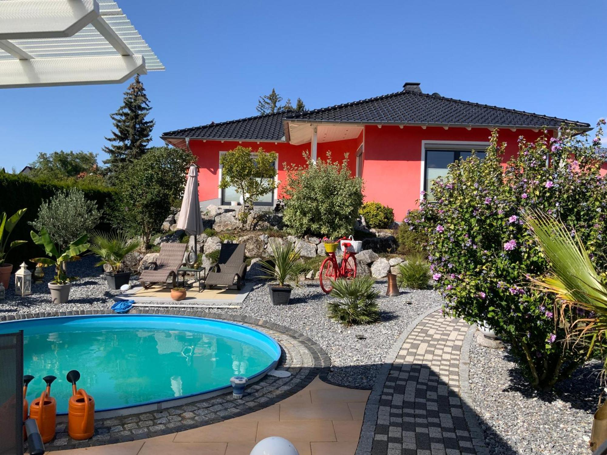 Ferienhaus Luebke, Gartenblick Mühlhausen المظهر الخارجي الصورة